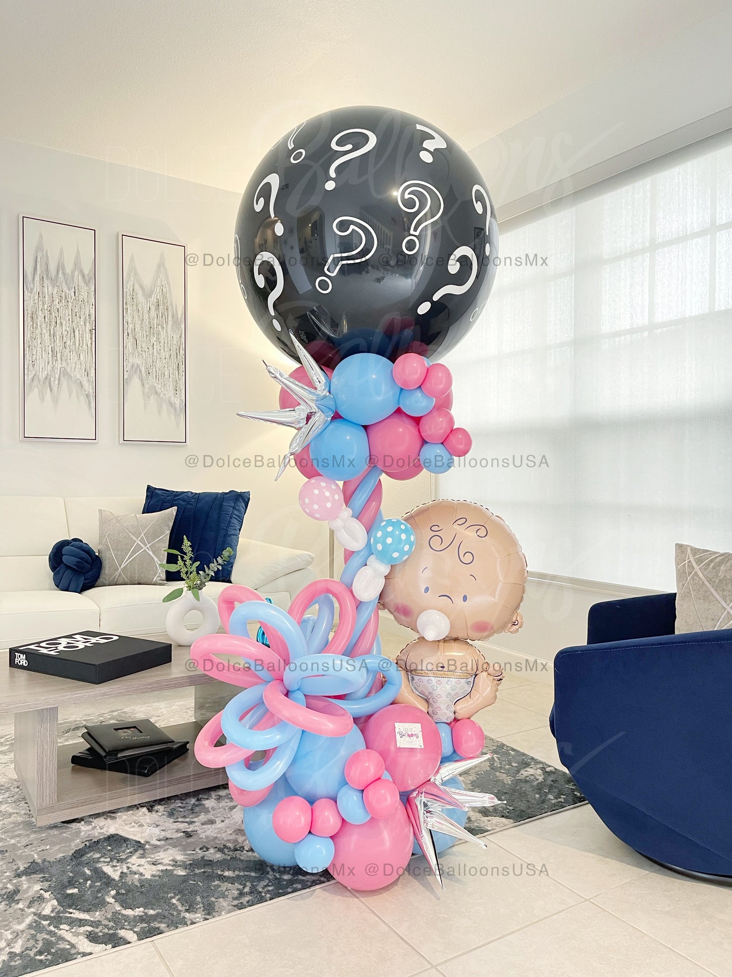 Tótem de Globos Gender Reveal