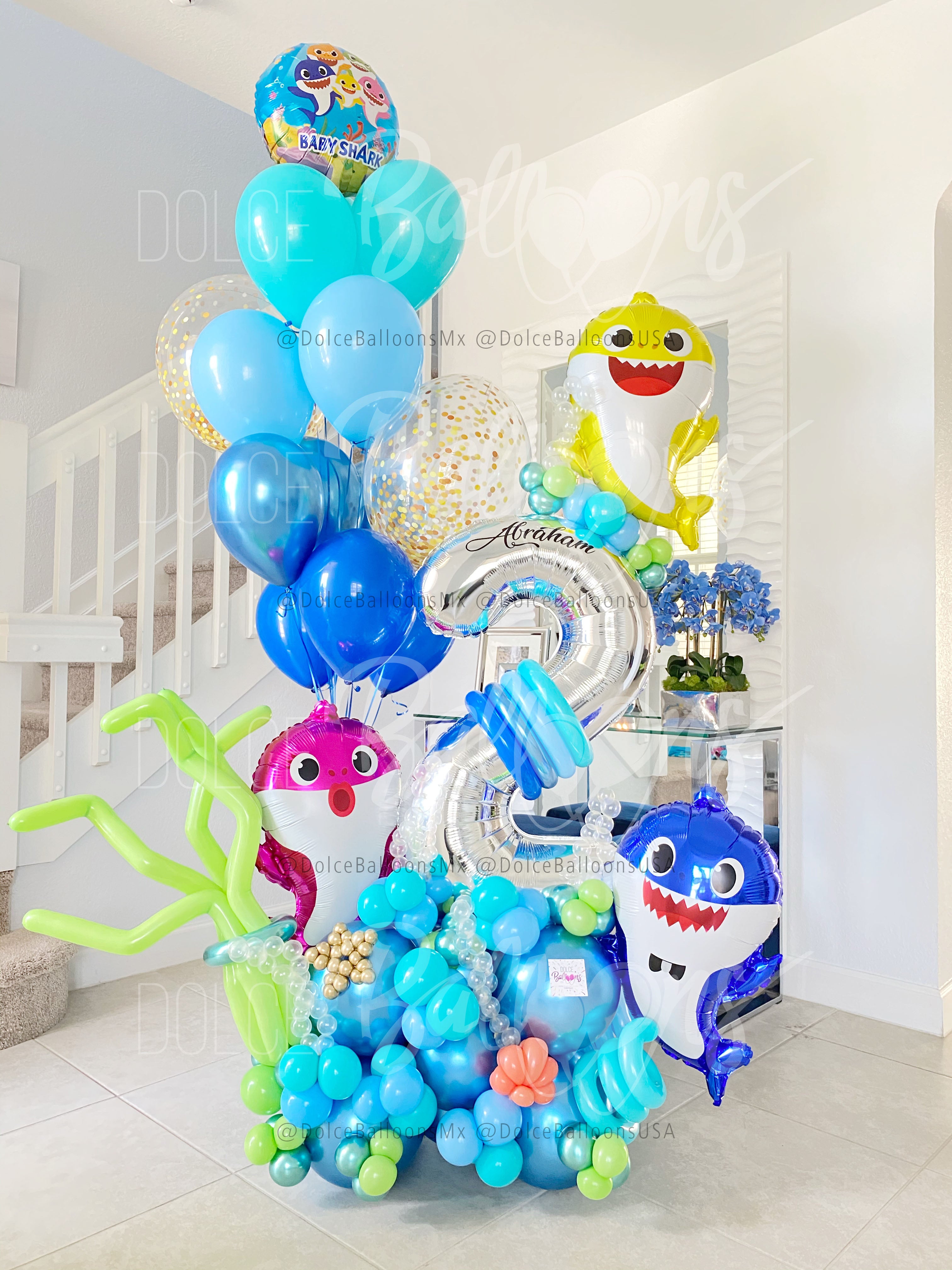 Baby Shark Premium Bouquet – Dolce Balloons Mx